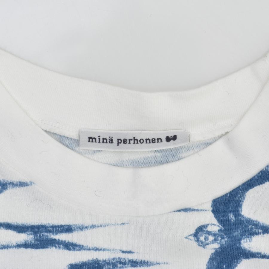 mina perhonen（ミナペルホネン） aas8013us hello swallow 長袖T
