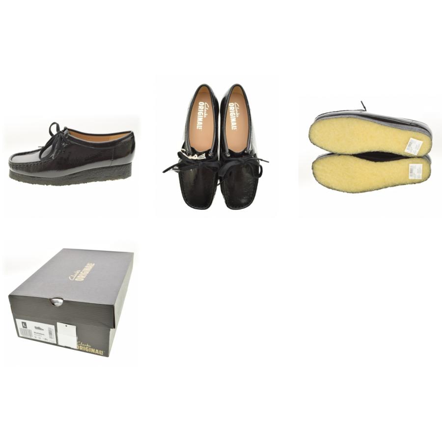 Clarks（クラークス） Wallabee Black Patent ワラビー シューズ