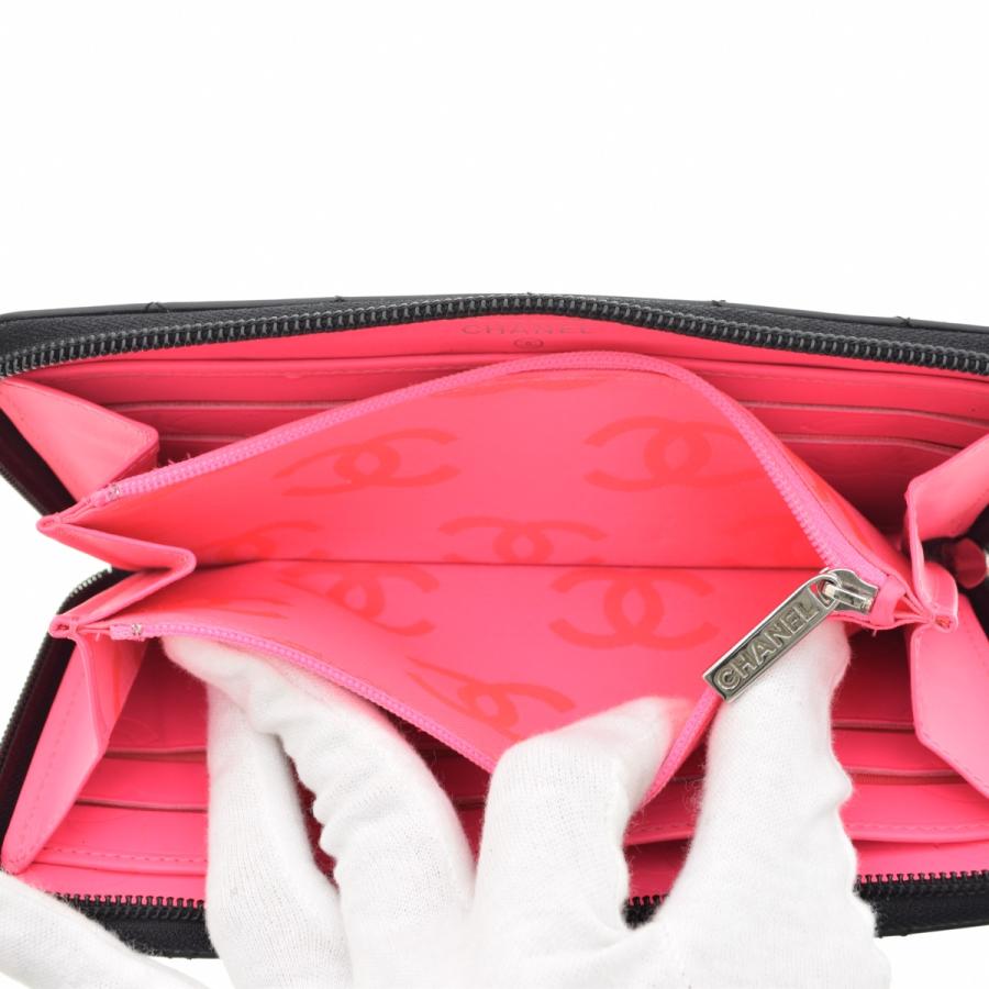 CHANEL（シャネル） A50078 カンボンライン ラウンドファスナー レザー
