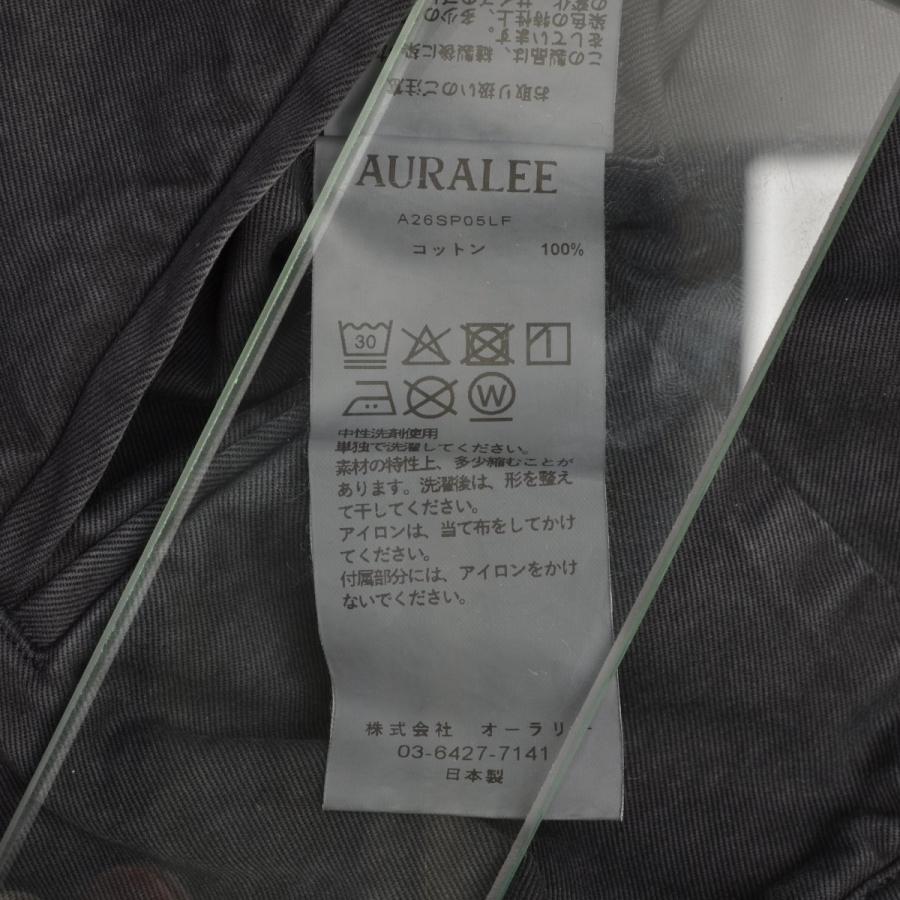 AURALEE / オーラリー 26SS A26SP05LF GARMENT-DYED FINX LIGHT CHINO ONE-TUCK WIDE PANTS コットンパンツの画像