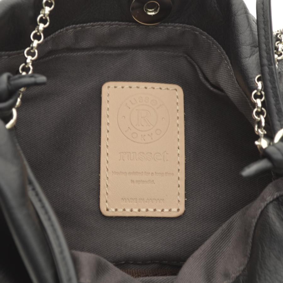 russet（ラシット） レザー巾着4WAYミニショルダーバッグ ショルダー