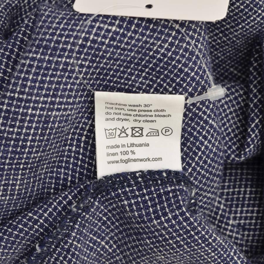 fog linen work / フォグリネンワーク リネンAライン 七分袖ワンピースの画像