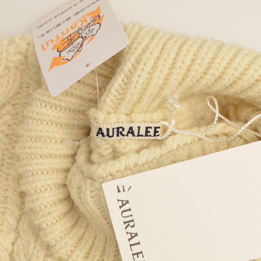 AURALEE / オーラリー A8AP04FM FRENCH MERINO ARAN KNIT TURTLE NECK BIG P/O 長袖ニットセーターの画像