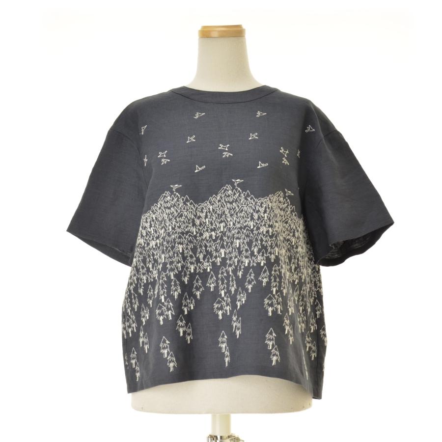 mina perhonen（ミナペルホネン） 24SS acs1322 forest to bird 半袖