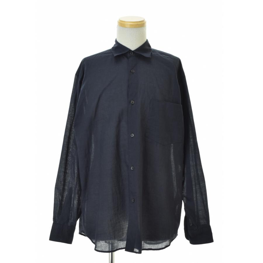 COMOLI / コモリ Y03-02030 KHADIコットン コモリシャツ 長袖シャツ 