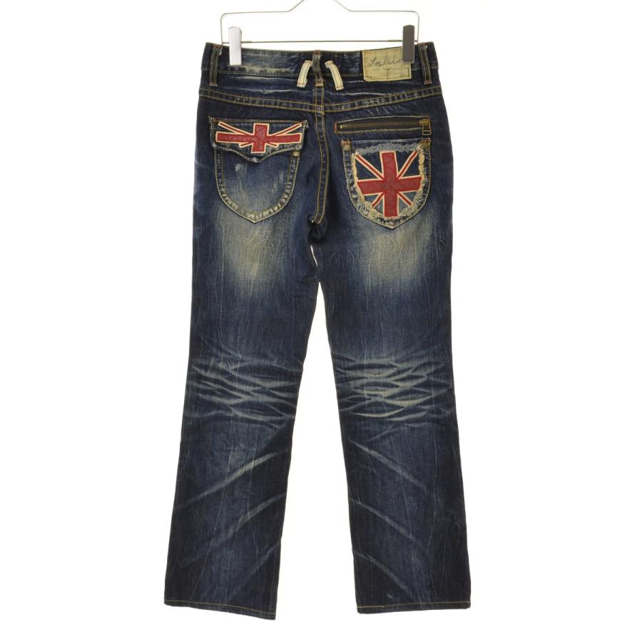 新品未着用Lolita ロリータ　ユニオンジャック刺繍デニムパンツ　サイズ28 LOLITA JEANS / ロリータジーンズ ユニオンジャック デニムパンツ