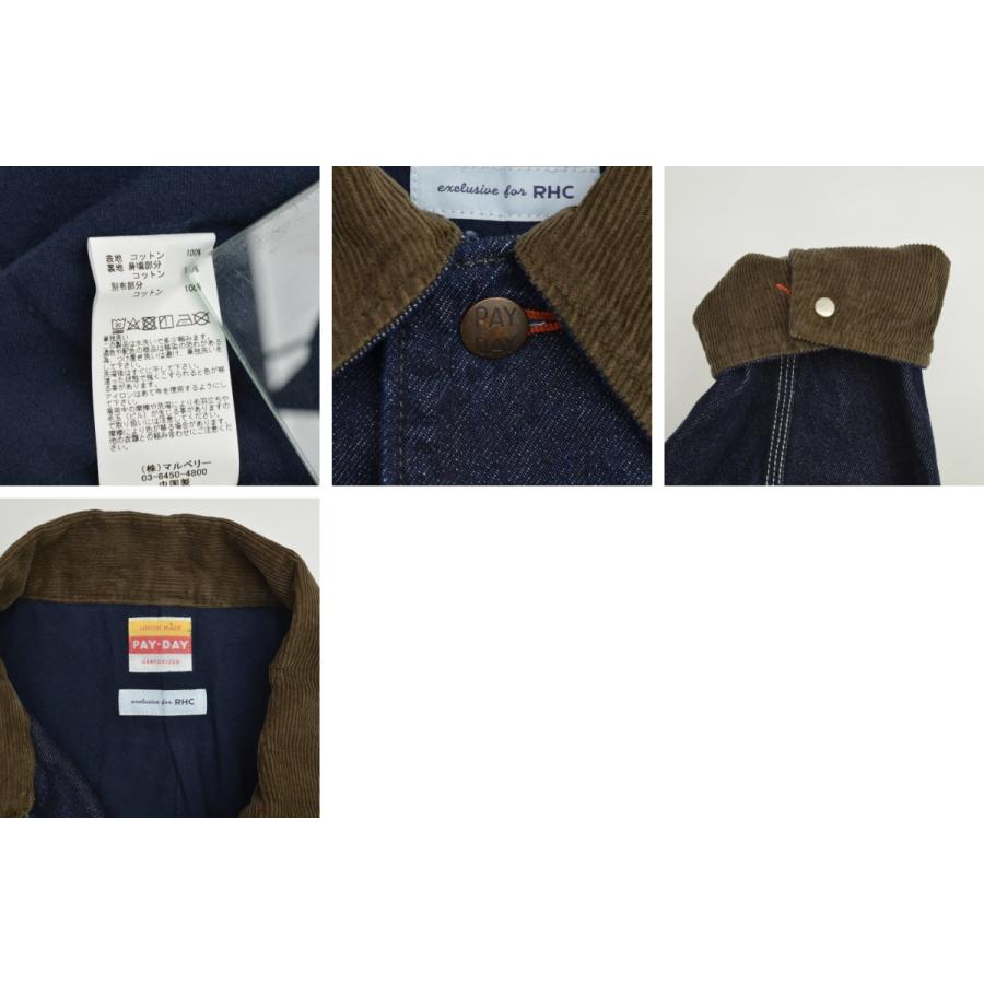 RHC別注paydayカバーオール★38サイズ★美品 PAY DAY × RHC Ron Herman / ペイデイ アールエイチシーロンハーマン