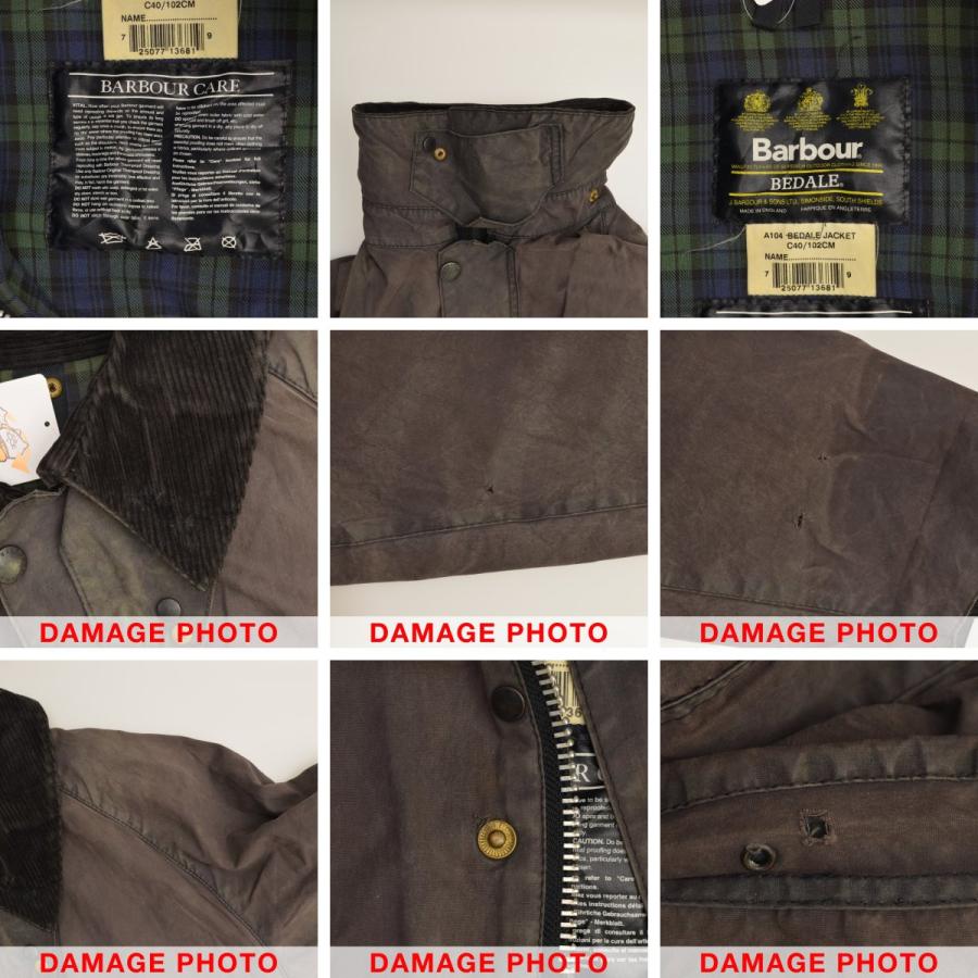 Barbour（バブアー） 90s 97年製 ENGLAND製 3ワラント A104 BEDALE
