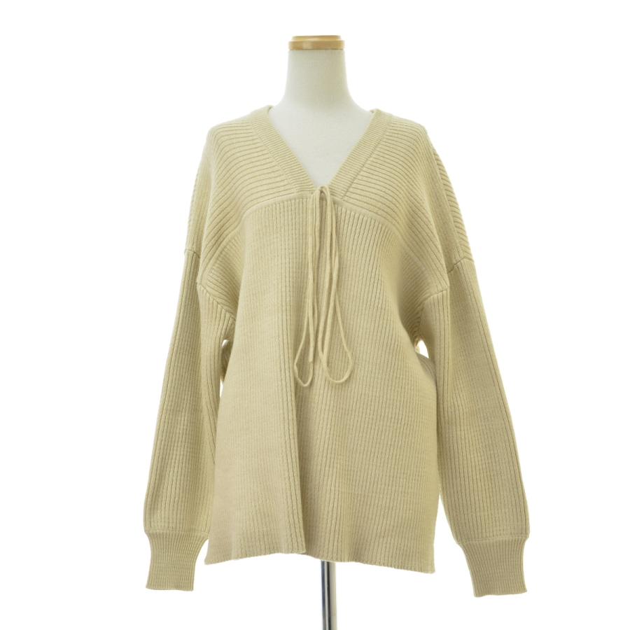 CLANE / クラネ 22SS 12106-2012 MIX COLOR STRING WIDE KNIT TOPS  