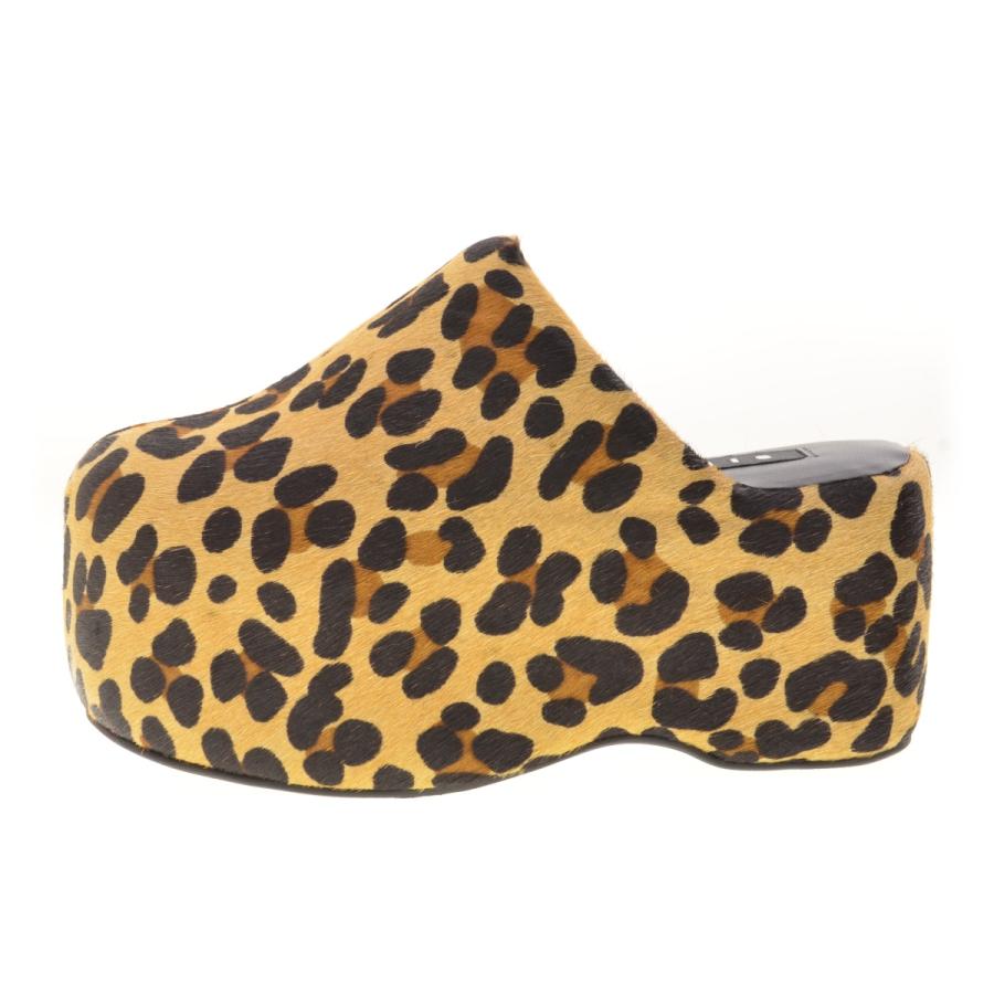 SIMON MILLER / サイモンミラー プラットフォーム レオパード柄ハラコ  