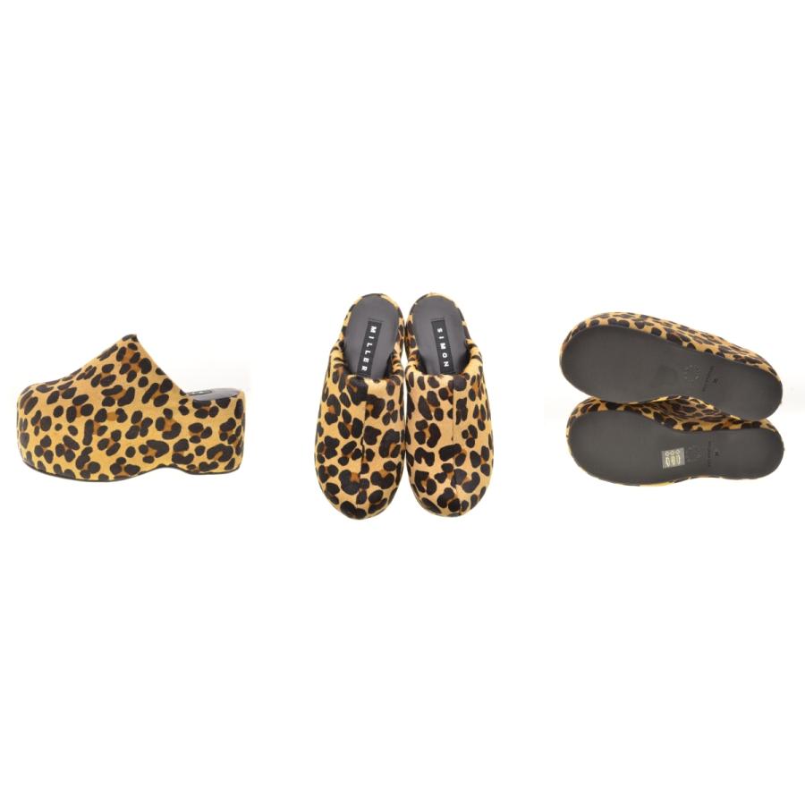 SIMON MILLER / サイモンミラー プラットフォーム レオパード柄ハラコ  