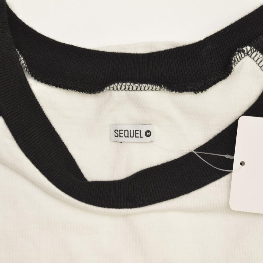 SEQUEL / シークエル SQ-23SS-RT-01 RAGLAN WHITE 七分袖Tシャツ 
