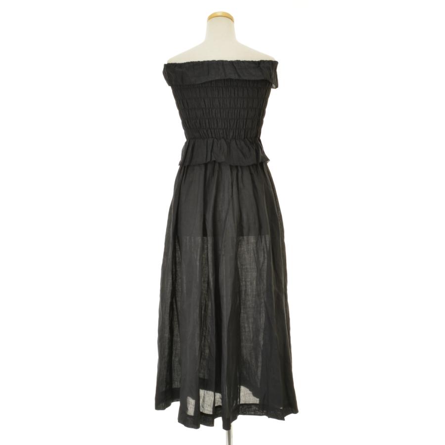 DOEN ASTERIA DRESS Ramie マキシ ベアワンピース : ブランド古着の 