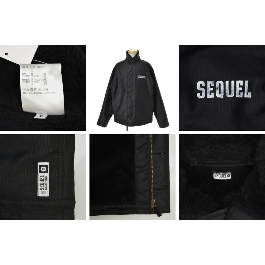 SEQUEL / シークエル SQ-22AW-JK-04 N-1 BLACK フライトジャケット 
