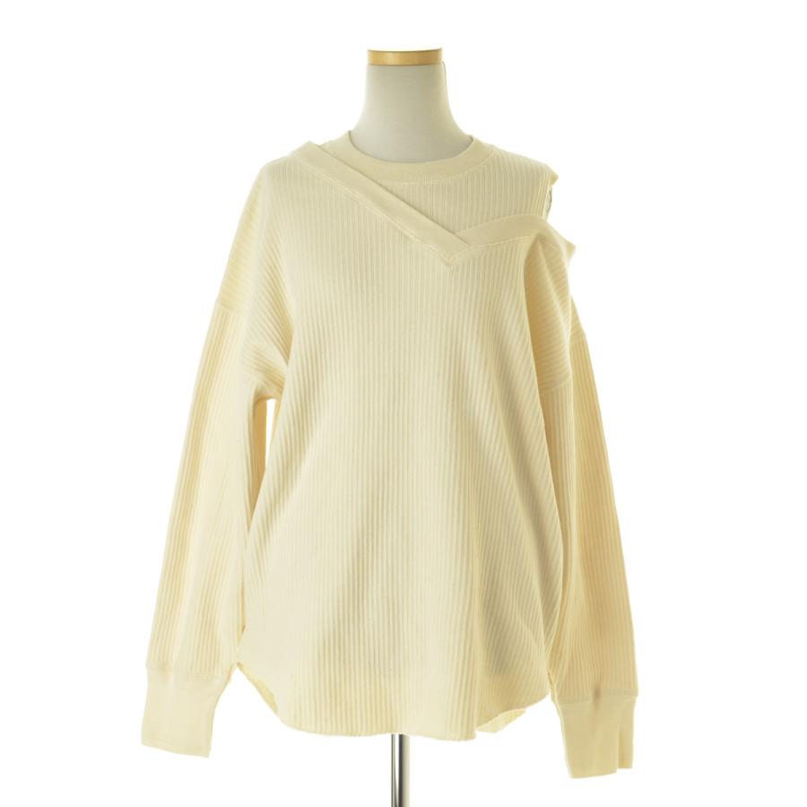 CLANE / クラネ 11105-2092 ASYMMETRY SHOULDER POINT TOPS 長袖 