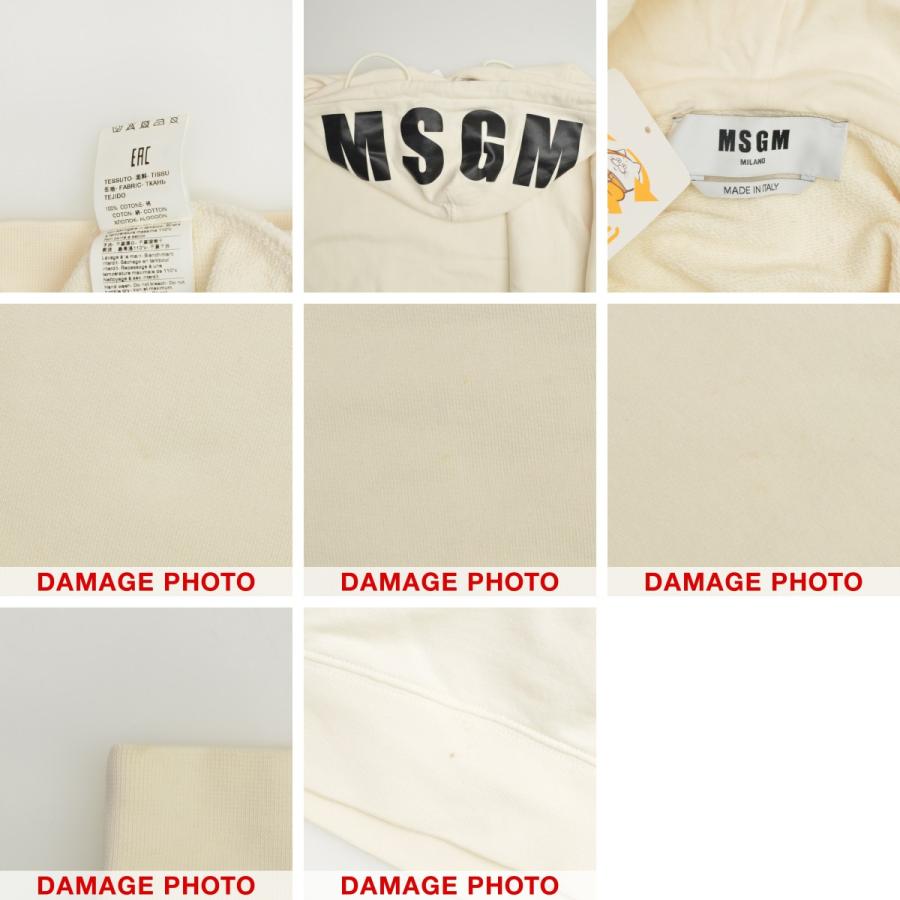MSGM - 【MSGM】3141MDM535 フードロゴスウェットパーカー MSGM / エムエスジーエム 3141MDM535 フードロゴ スウェットパーカー