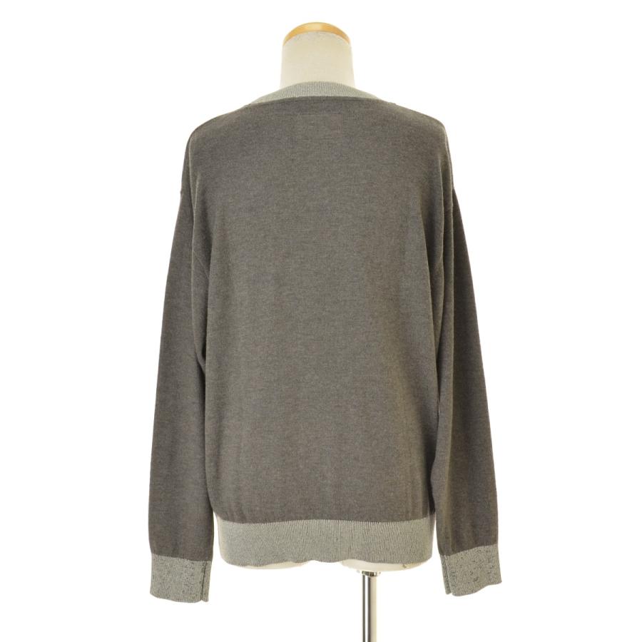 WHIMSY / ウィムジー 23AW WMS-23AW2-006 REFLECTIVE RINGER SWEATER 
