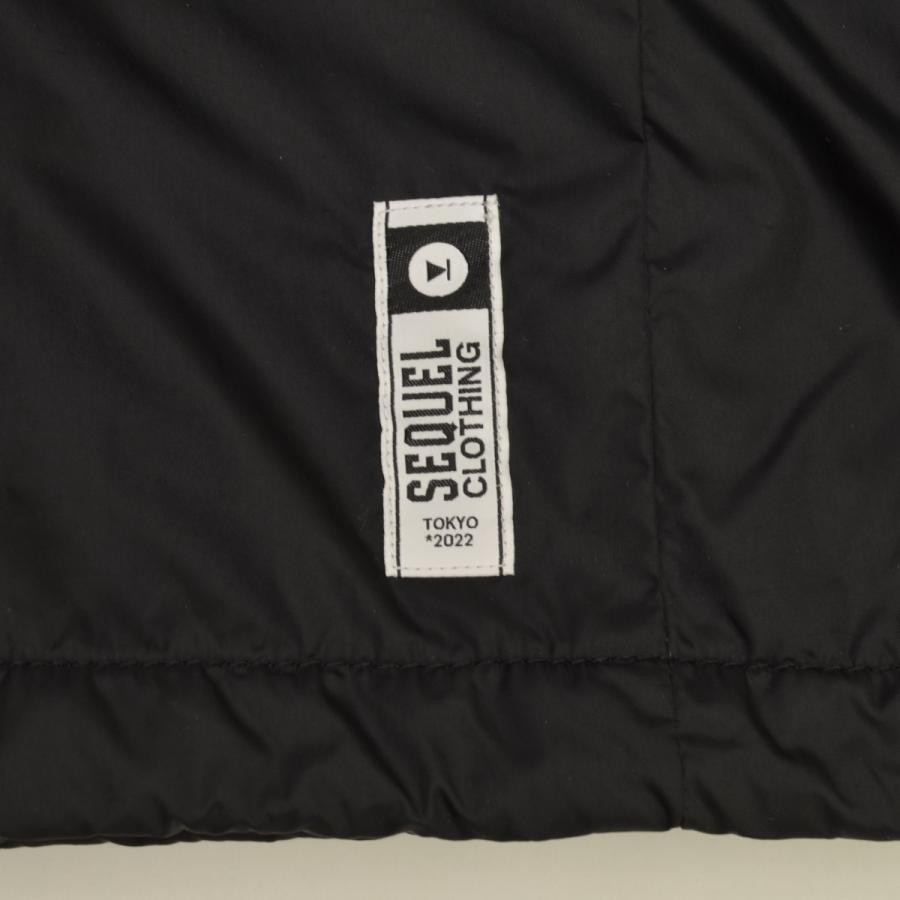 SEQUEL / シークエル SQ-22AW-JK-08 COACH JACKET BLACK 中綿 ナイロン  