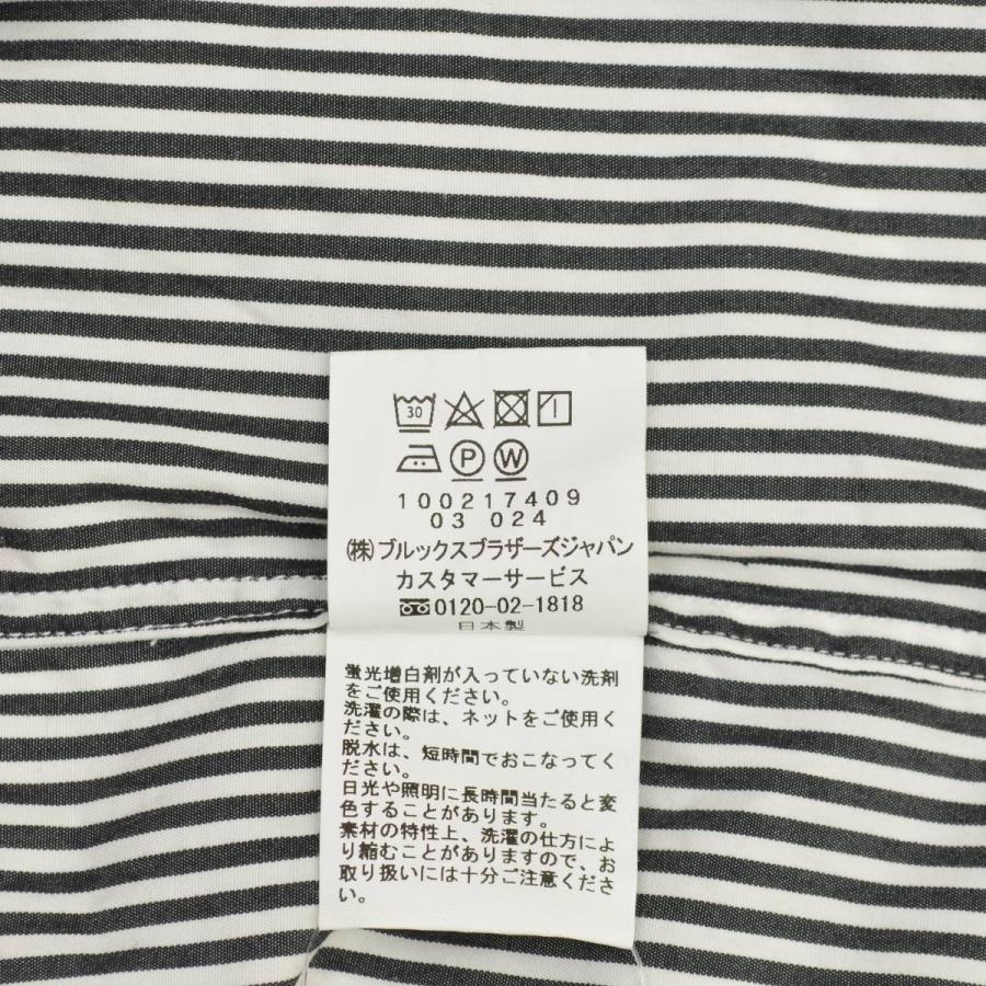 BROOKS BROTHERS × Ron Herman / ブルックスブラザーズ × ロンハーマン 24SS 別注 日本製 Poplin Striped Shirt スクエアテイル ボタンダウン 長袖シャツ｜kanful｜05