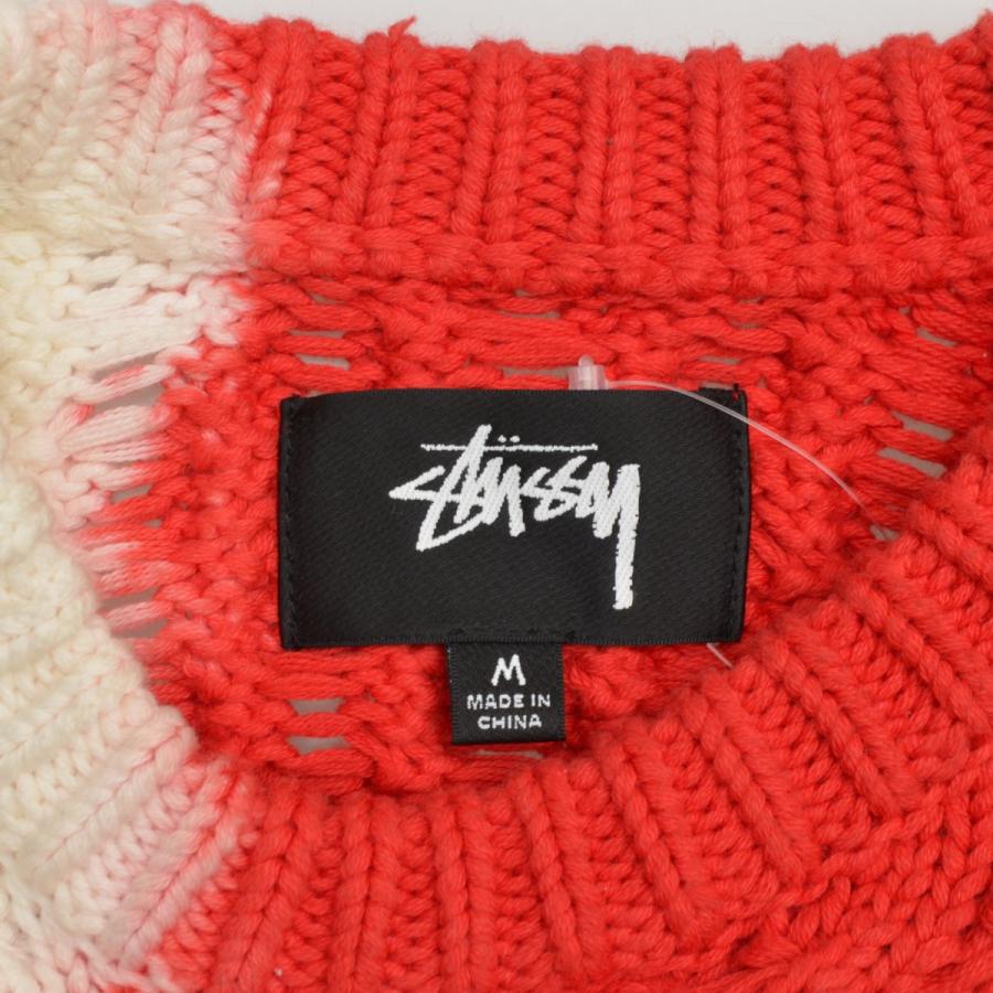 STUSSY / ステューシー 23AW 117188 Tie Dye Fisherman Sweater コットン 長袖ニットセーター