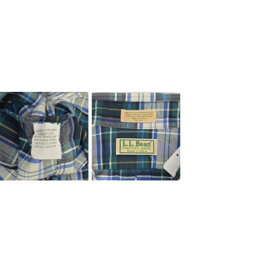 L.L.Bean（エルエルビーン） 90s USA製 コットンポリエステル チェック
