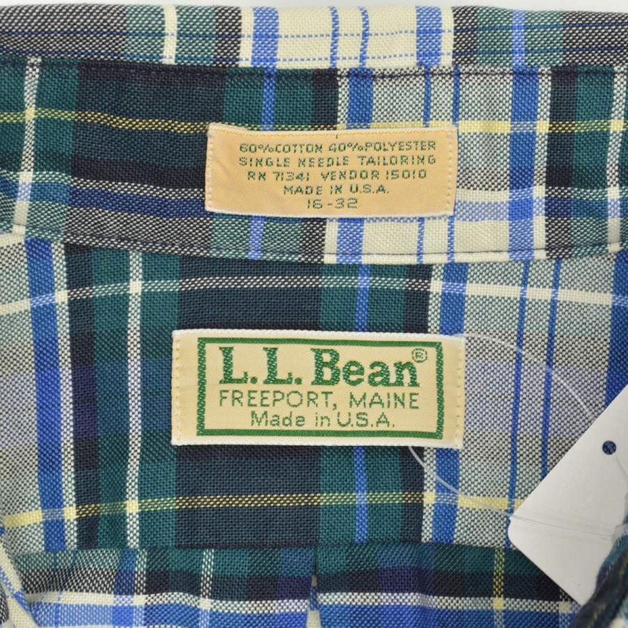L.L.Bean（エルエルビーン） 90s USA製 コットンポリエステル チェック
