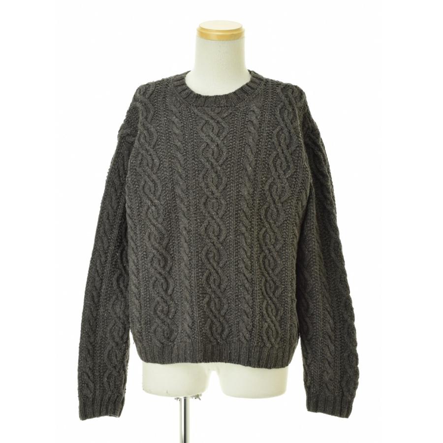 【JCREW】00s HANDKNIT リネンコットン フィッシャーマン長袖ニットセーター J.CREW（ジェイクルー） J CREW / ジェイクルー 00s HANDKNIT リネン