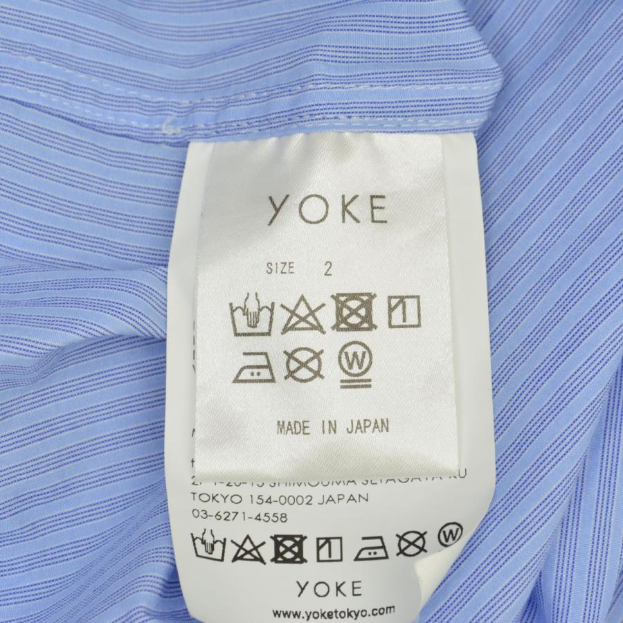 YOKE / ヨーク YK22SS0332SH STRIPE OVERSIZED BIG POCKET SHIRT 長袖