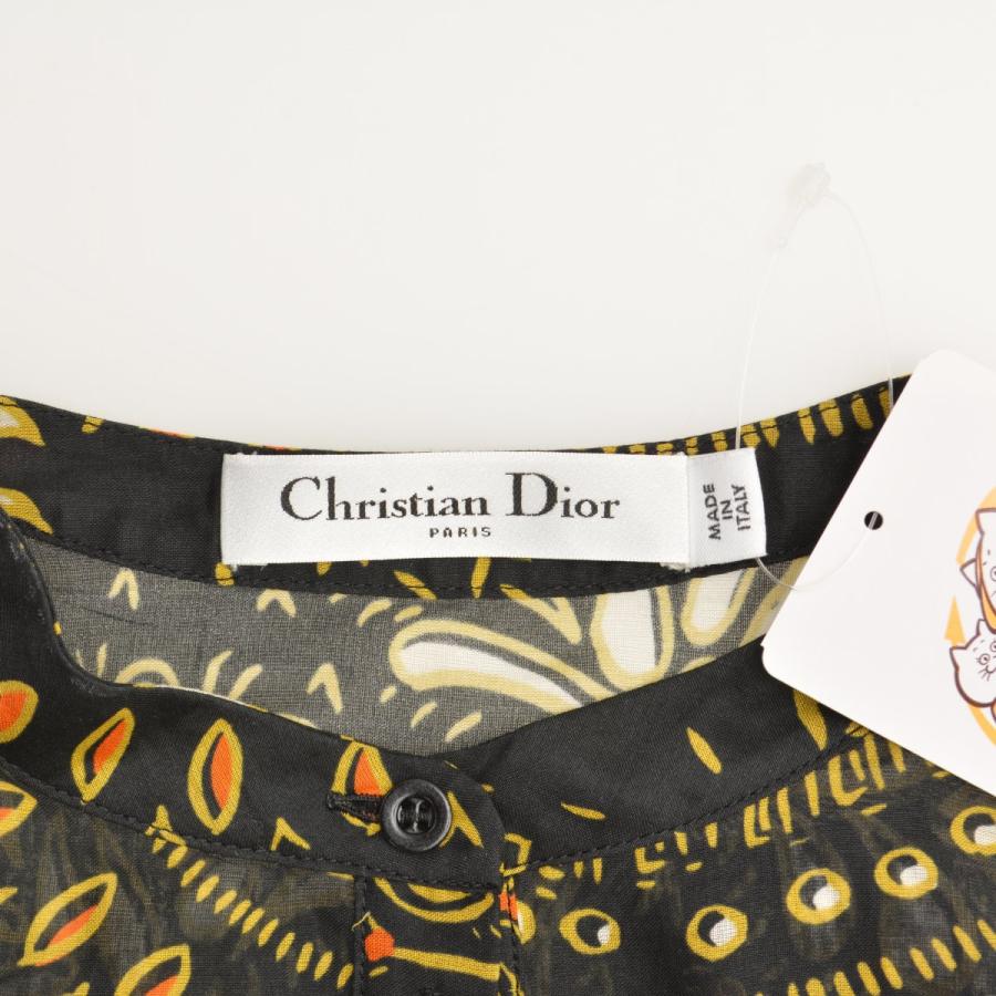 Christian Dior  / クリスチャンディオール 011B08A3980 Bee刺繍 総柄プルオーバー 長袖ブラウスの画像