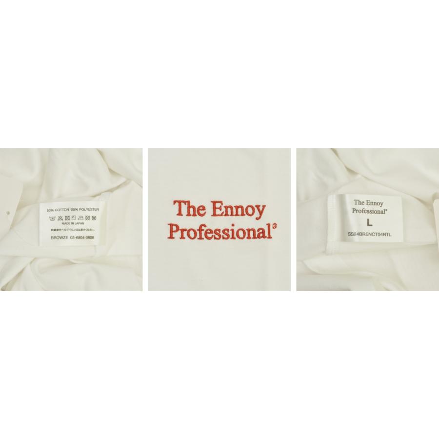 ENNOY ENNOY / エンノイ SS24BRENCT04NTL PROFESSIONAL LOGO T-SHIRT