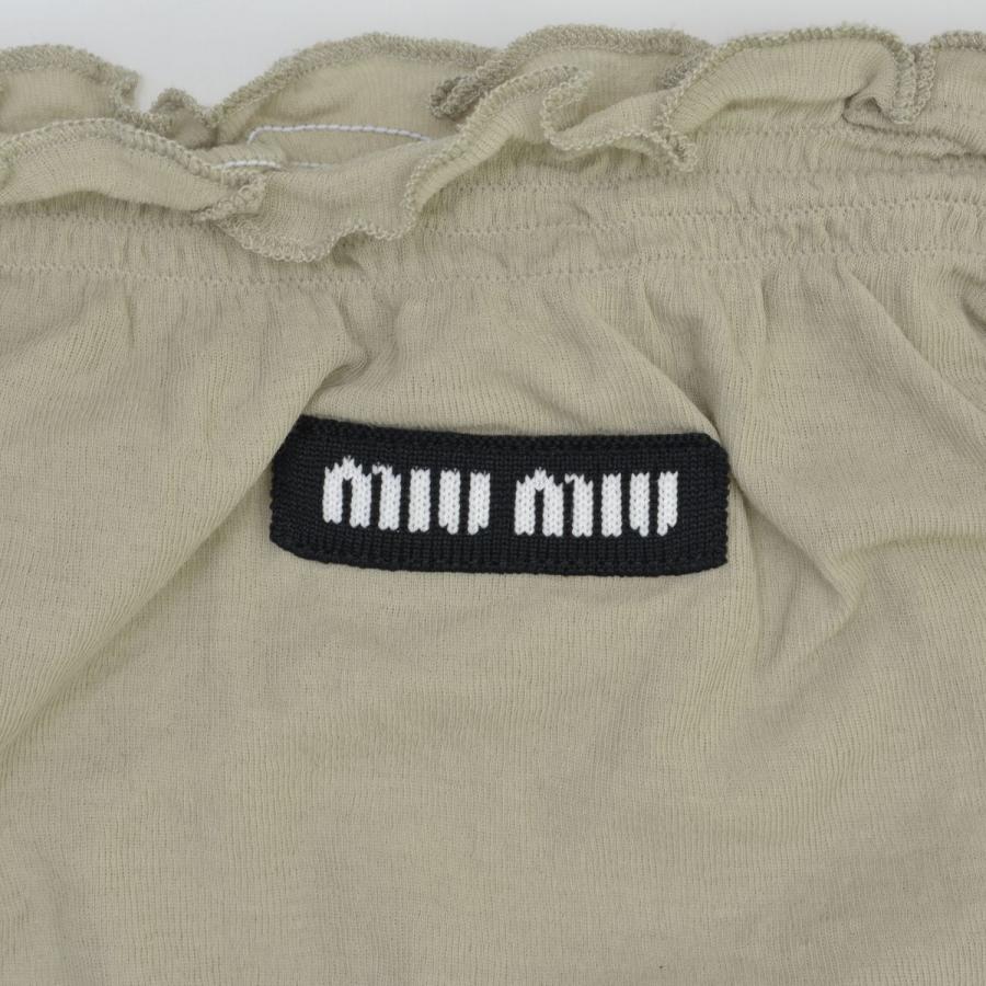 miu miu リブ編みジャージスカート GONNA 新品未使用 miu miu（ミュウミュウ） MJD192 S231 121U リブ ジャージー スカート