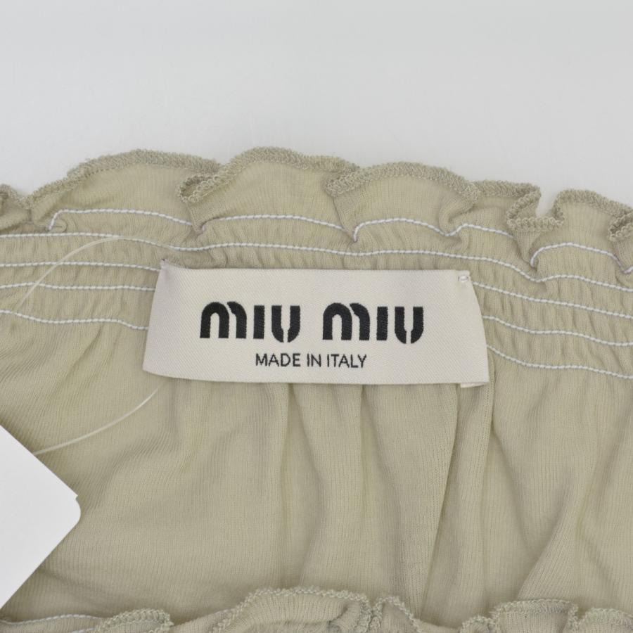 miu miu（ミュウミュウ） MJD192 S231 121U リブ ジャージー スカート