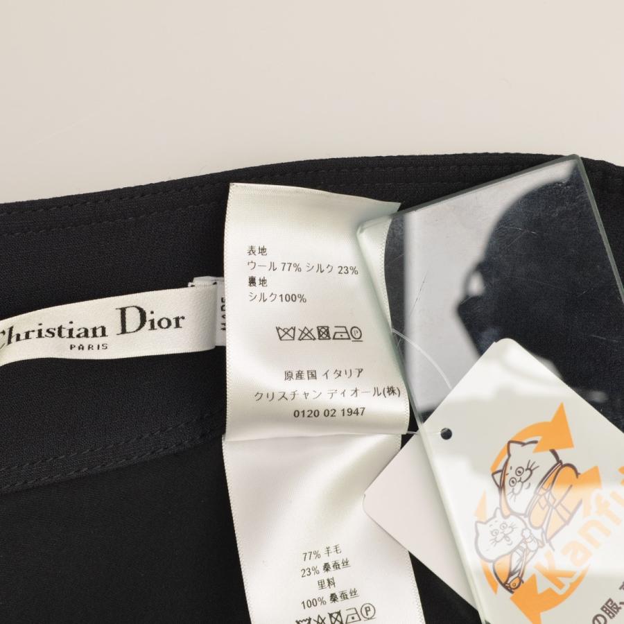 Christian Dior  / クリスチャンディオール 8C21324A1166 ウールシルク フレア スカートの画像