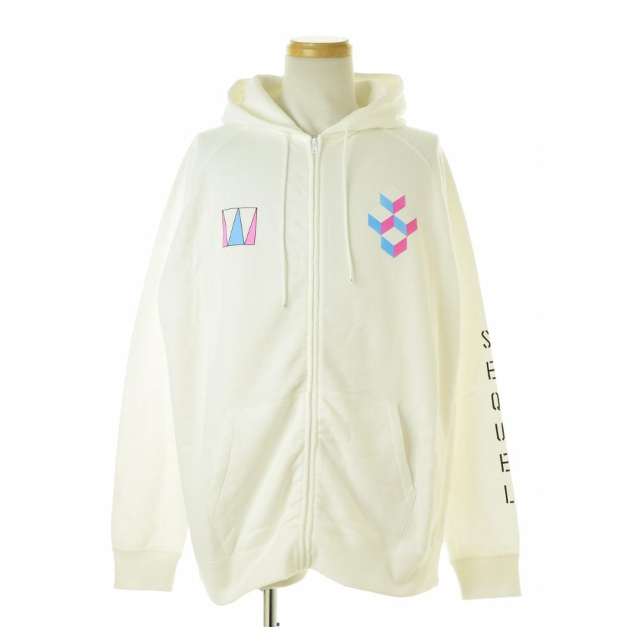 シークエル サイズ:M  24SS  WE-24SS-HD-02 WEEKENDロゴプリントジップパーカー 中古 BS99 SEQUEL / シークエル WE-24SS-HD-02 WEEKEND限定 ジップアップ
