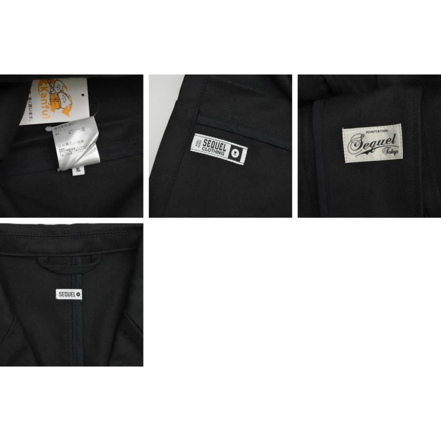 SEQUEL / シークエル SQ-25SS-JK-02 T/C BLAZER BLACK テーラード