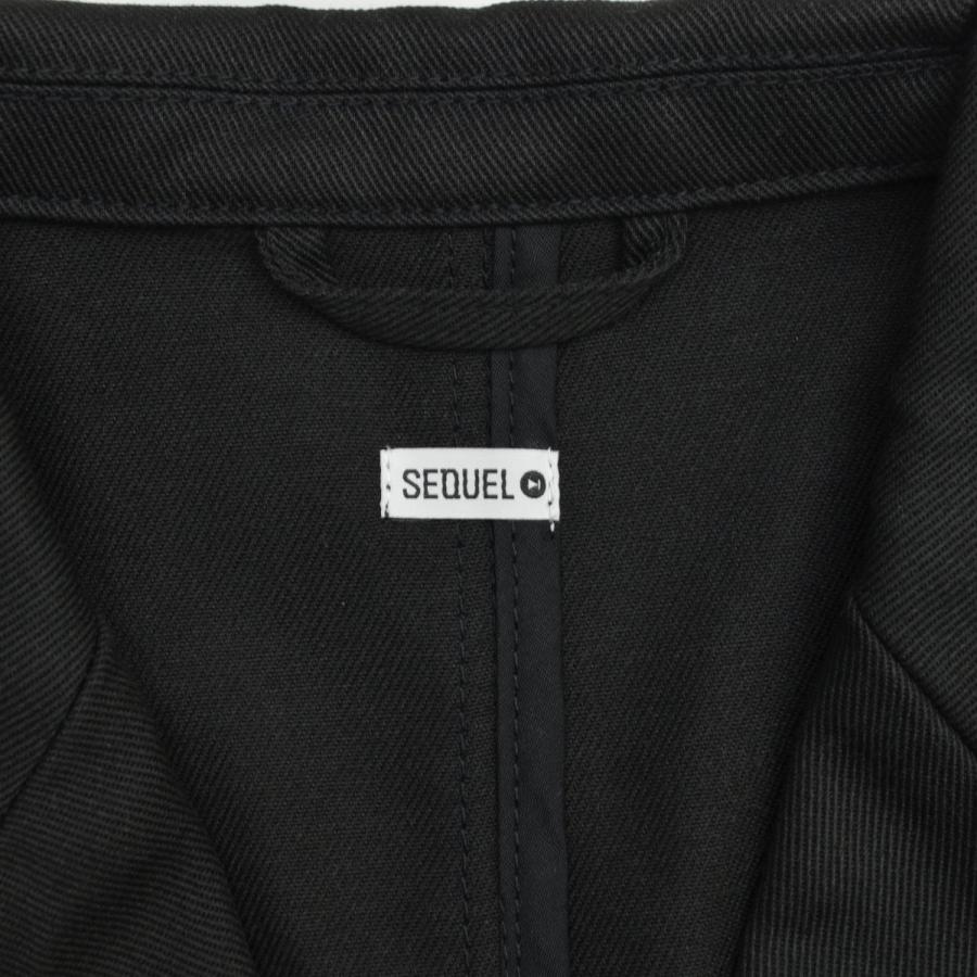 【SEQUEL】SQ-25SS-JK-02 T/C BLAZER BLACKテーラードジャケット SEQUEL / シークエル SQ-25SS-JK-02 T/C BLAZER BLACK テーラード