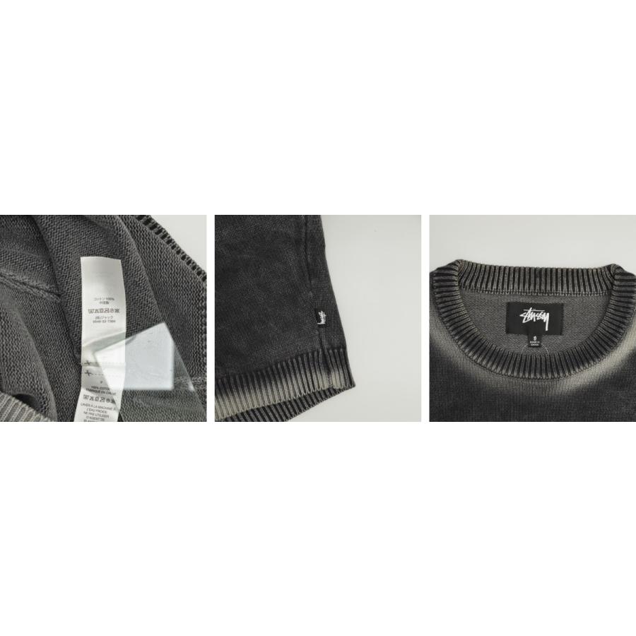 【STUSSY】117239 Faded Cotton Crew長袖ニットセーター STUSSY（ステューシー） 117239 Faded Cotton Crew 長袖ニットセーター