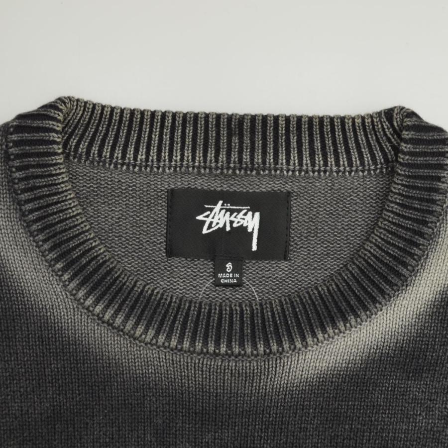 【STUSSY】117239 Faded Cotton Crew長袖ニットセーター STUSSY（ステューシー） 117239 Faded Cotton Crew 長袖ニットセーター