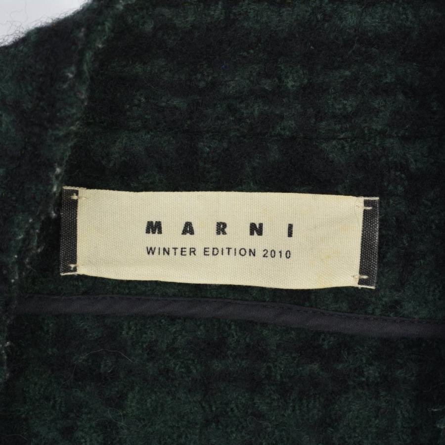 MARNI / マルニ 10AW WINTER EDITION 2010 CPMAI08Y00TW352 チェック柄ツイード ジップ ウールコート_4