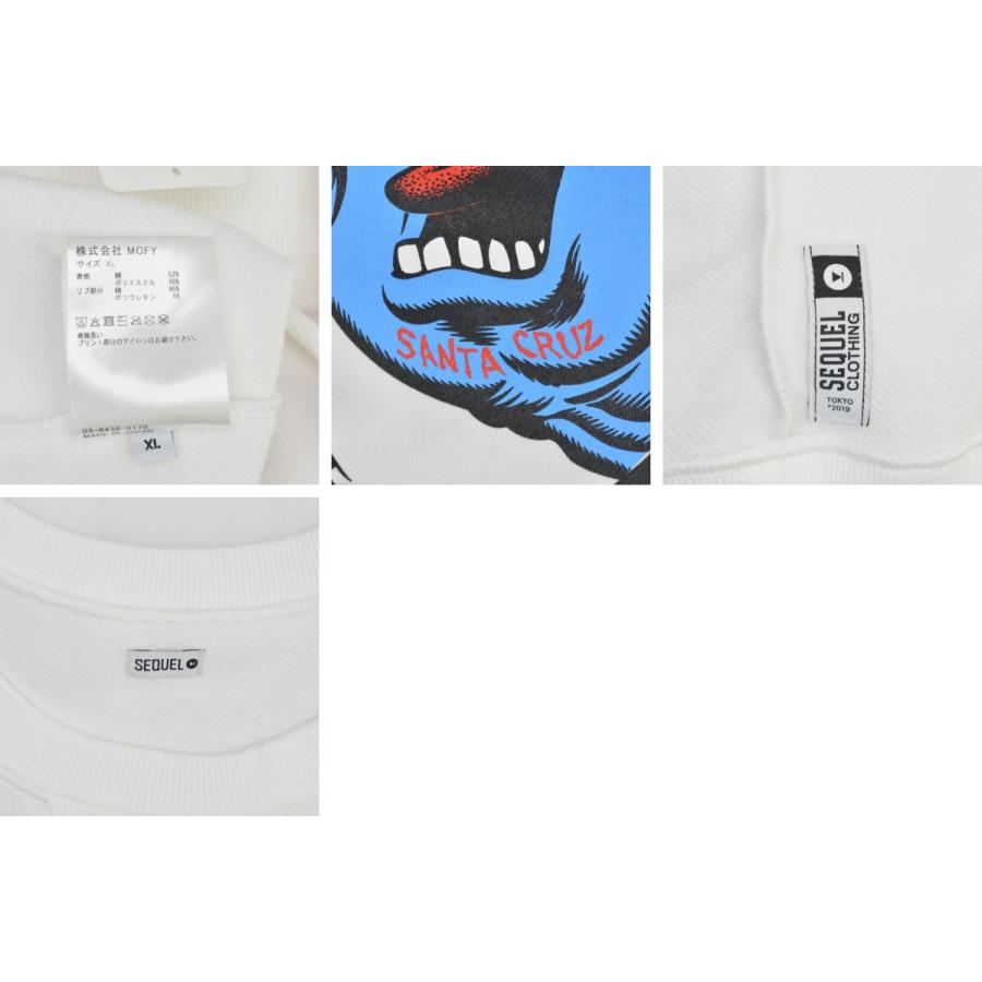SEQUEL × SANTA CRUZ / シークエル × サンタクルーズ SQ-25AW-SCCS-01 CREW NECK SWEAT WHITE 長袖スウェット_2