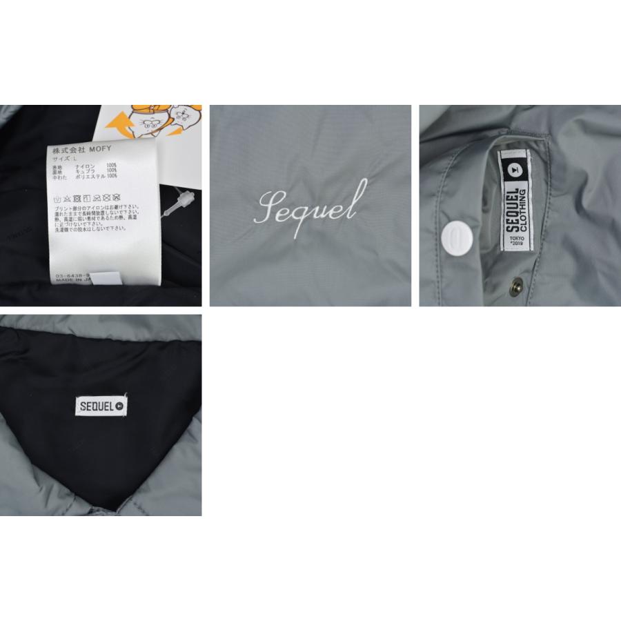 【SEQUEL】SQ-24AW-JK-11 COACH JACKET GRAY 中綿ナイロンジャケット SEQUEL / シークエル SQ-24AW-JK-11 COACH JACKET GRAY 中綿 ナイロン