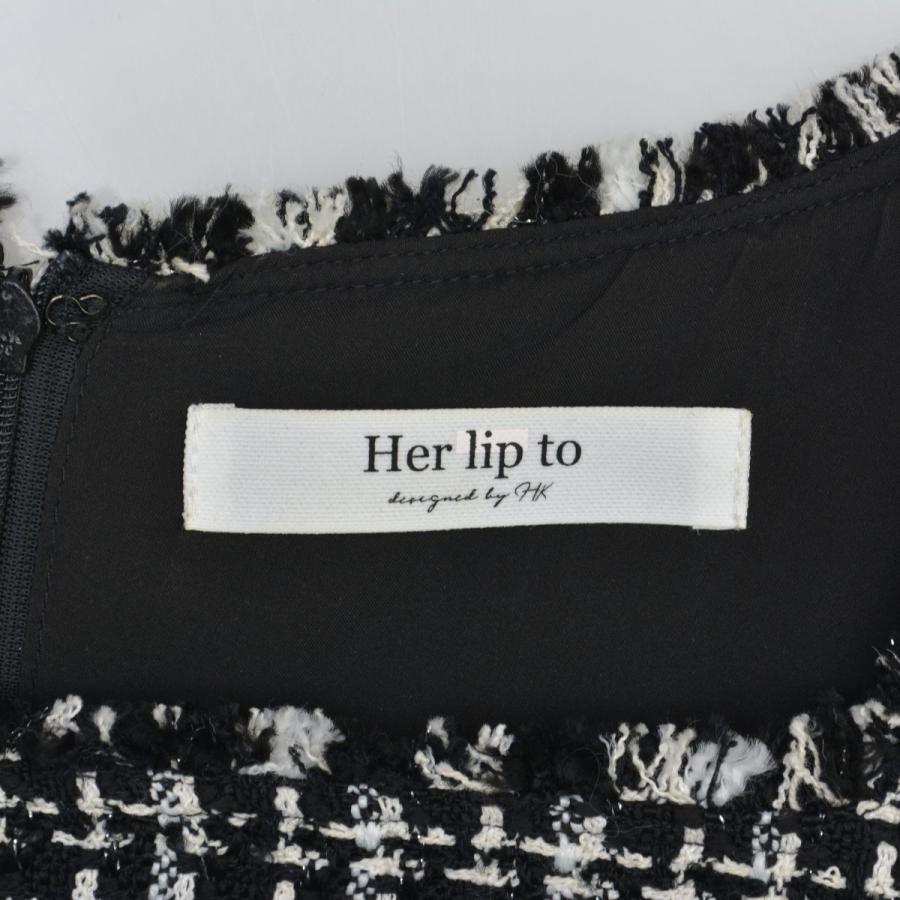 Her lip to / ハーリップトゥ 1242305146 May Tweed Mini Dress