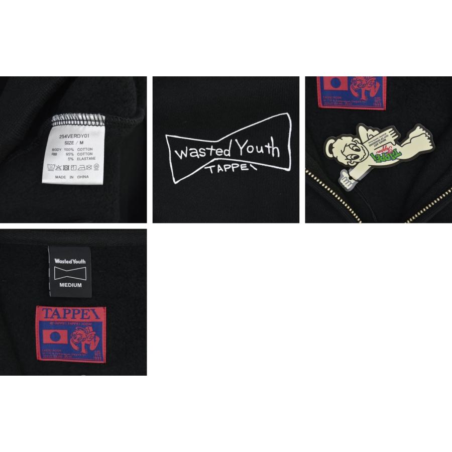 Wasted youth × TAPPEI / ウエステッドユース ZIP SWEAT HOODIE ジップ