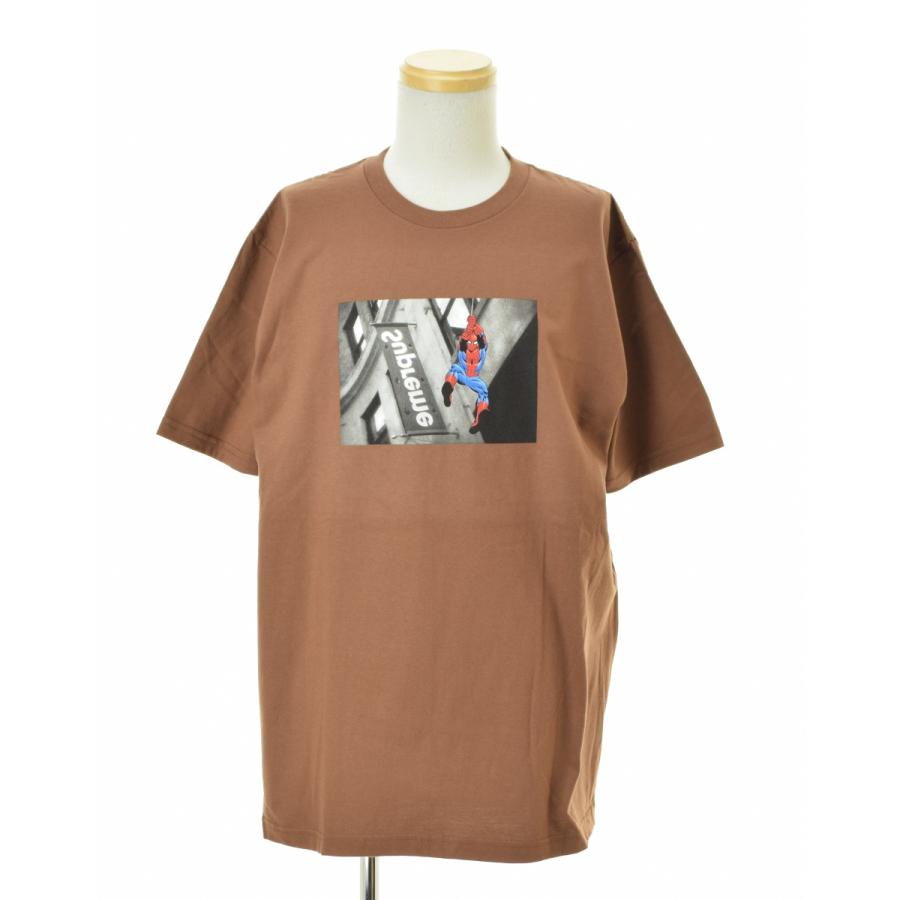 Supreme（シュプリーム） 26SS Spider-Man Tee Brown 半袖Tシャツ