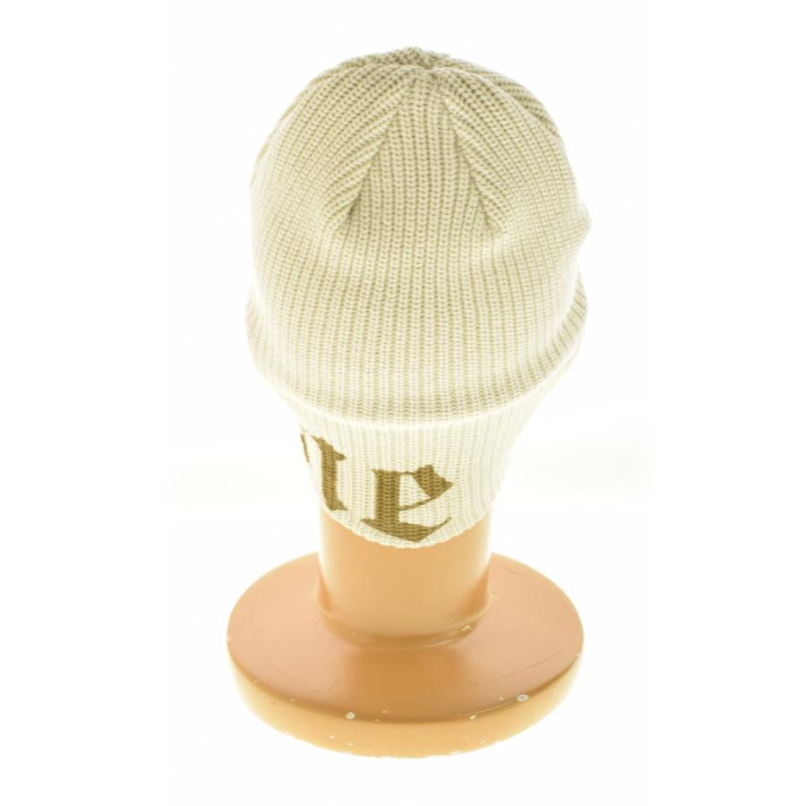 【新品未使用】本物 Supreme ビーニー 26SS 男女兼用 綿100% Supreme（シュプリーム） 26SS Old English Printed Beanie Stone