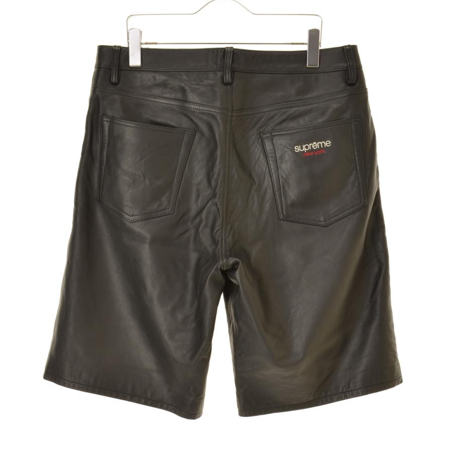 Supreme（シュプリーム） 25SS Baggy Leather Short Black ハーフ