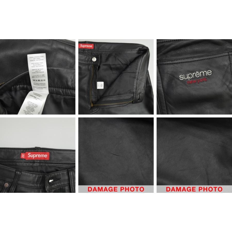 Supreme（シュプリーム） 25SS Baggy Leather Short Black ハーフ