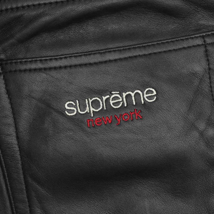 Supreme（シュプリーム） 25SS Baggy Leather Short Black ハーフ