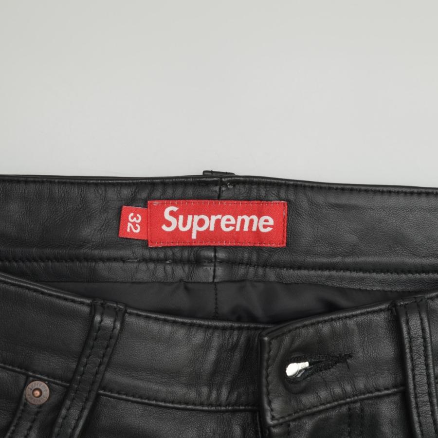 Supreme（シュプリーム） 25SS Baggy Leather Short Black ハーフ