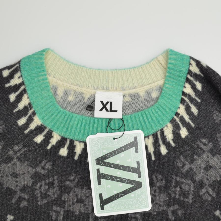 V.A. / VA / ヴイエー VAM-75020 Print Ski Crew Sweater ウール 長袖ニットセーター